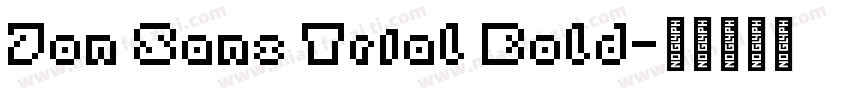 Jon Sans Trial Bold字体转换